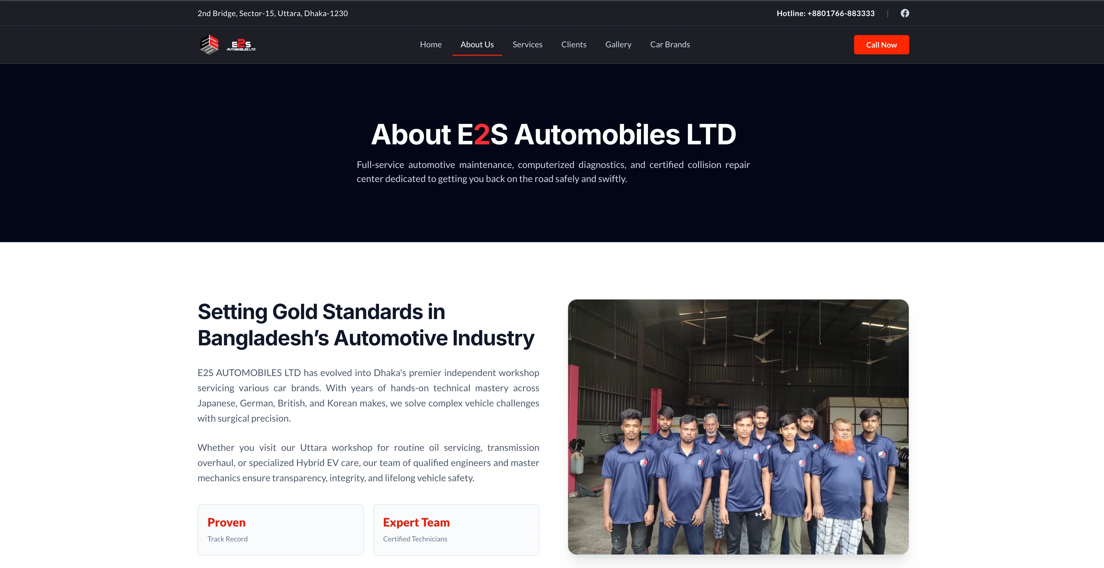 E2S Automobiles - Interactive Workflow & Feature Flow