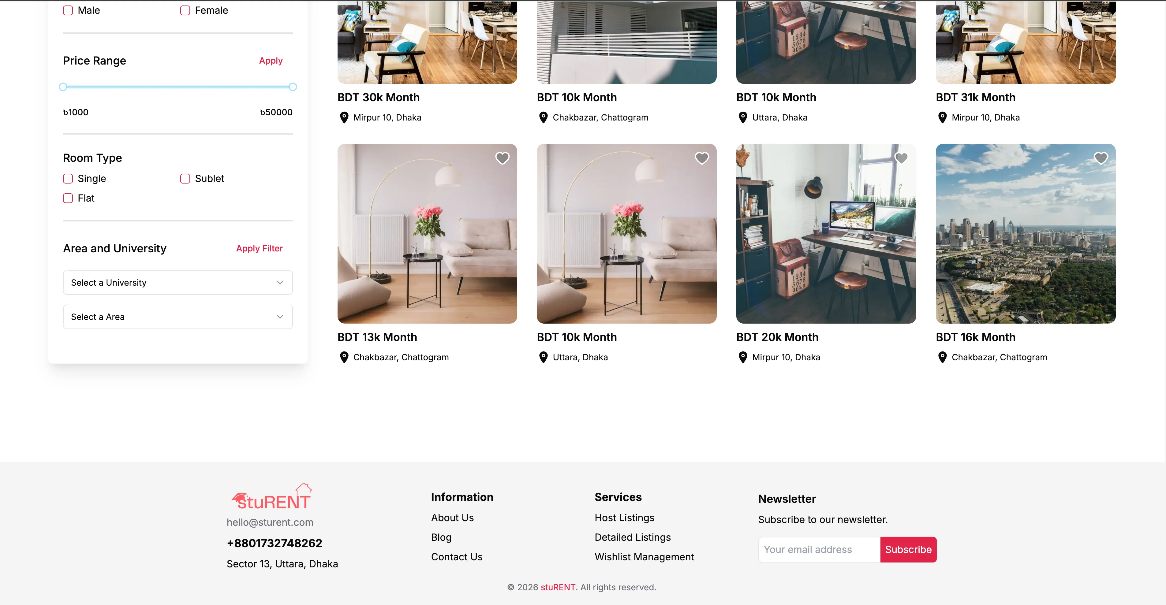 stuRENT - Immersive Visual Galleries