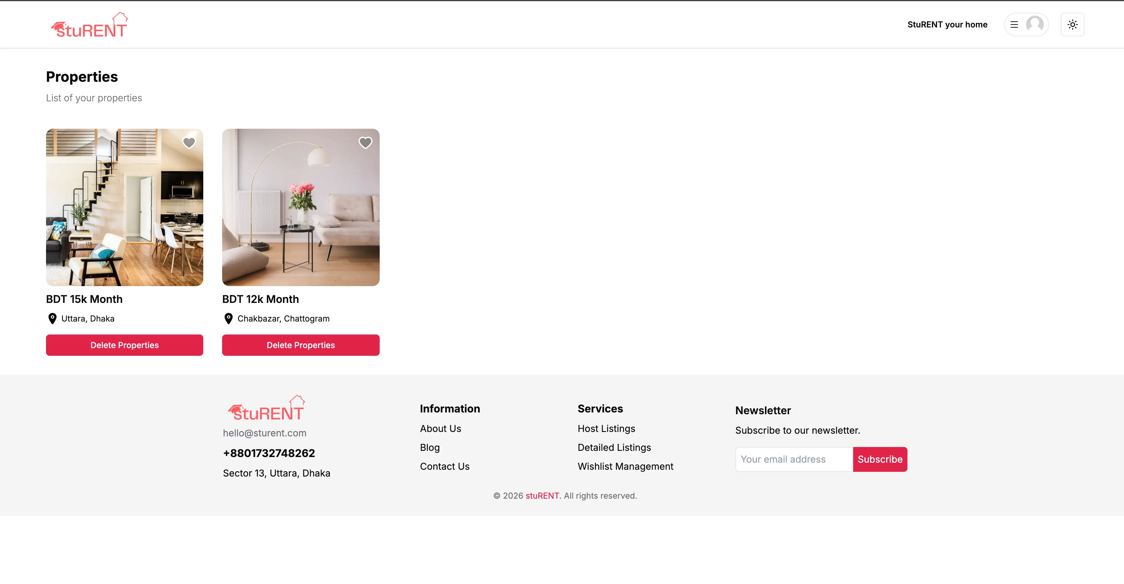 stuRENT - Clean Visual Hierarchy & Workspace